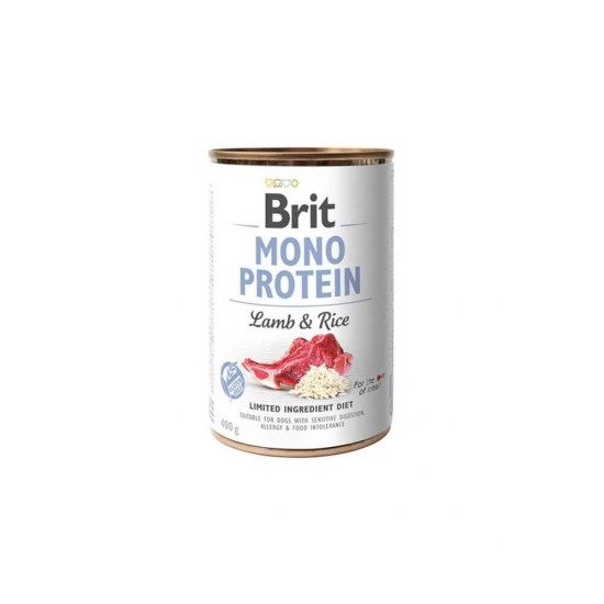 Brit Care kons. šunims Mono Protein Lamb&Rice  400g
