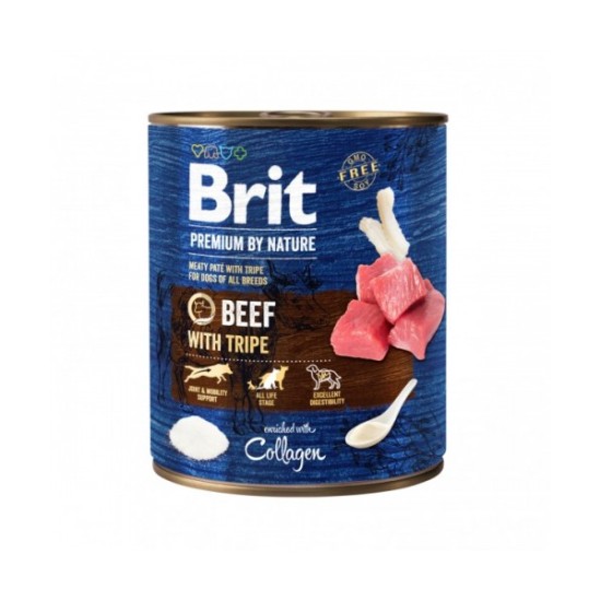 Brit Premium by Nature kons. šunims Beef with Tripes 400g, 800g