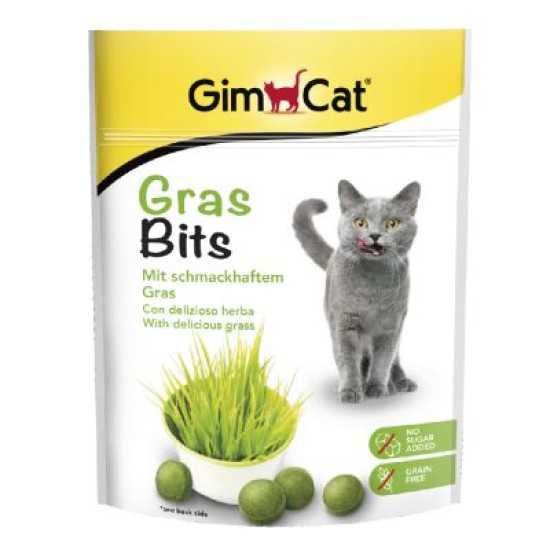 GimCat Grasbits skanėstai katėms su žole 15g, 50g, 425g