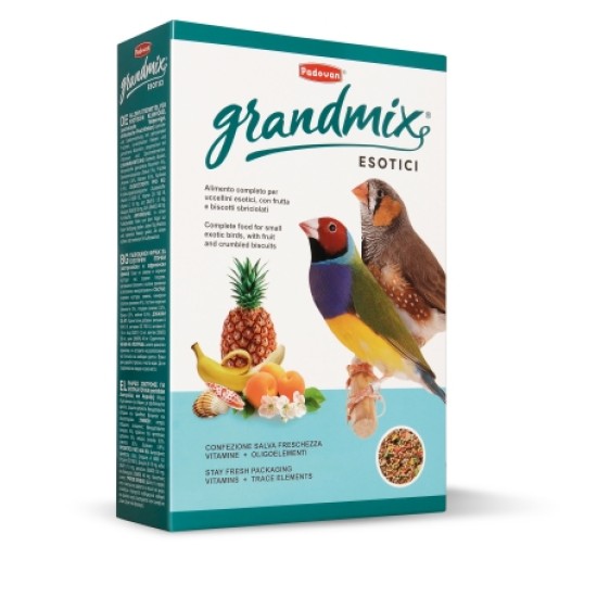 PADOVAN Grandmix Esotici visavertis lesalas egzotiniams paukščiams (amadinams),  400 g