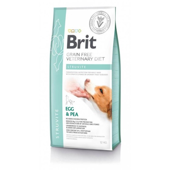 Brit GF Veterinary Diets sausas maistas šunims Struvite 2kg, 12kg