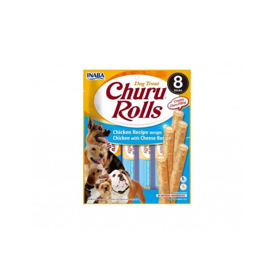 Churu Dog Rolls Chicken Cheese skanėstas šunims 96g