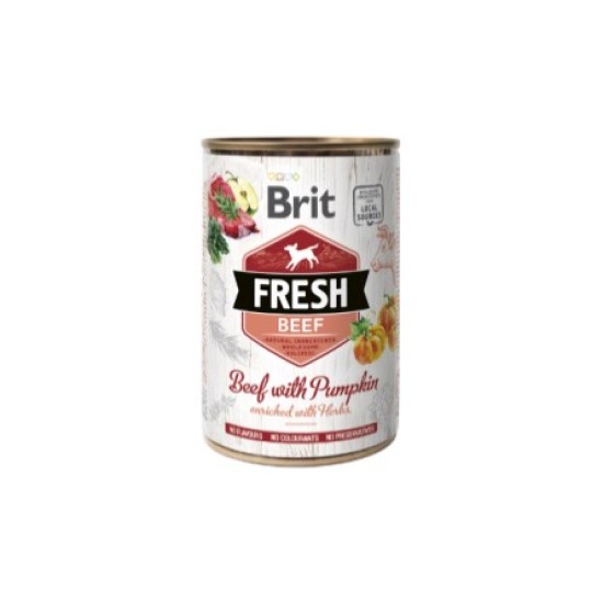 Brit Fresh konservai šunims Beef&Pumpkin 400g