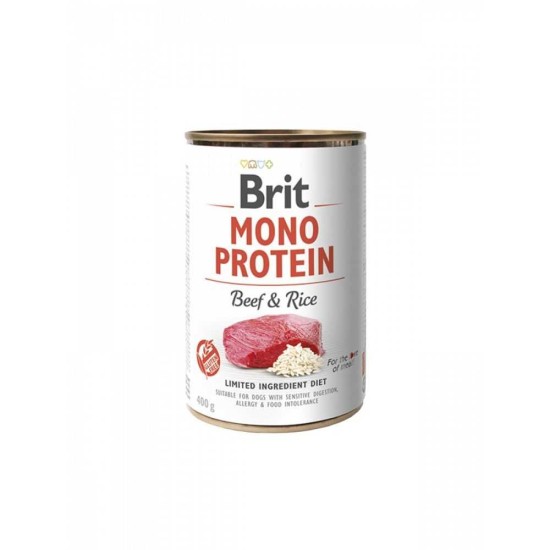 Brit Care kons. šunims Mono Protein Beef&Rice  400g