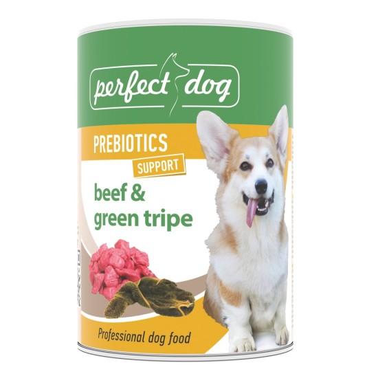Perfect Dog konservai šunims su jautiena ir prieskrandžiais 400g