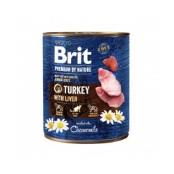 Brit Premium by Nature kons. šunims Turkey with Liver 400g, 800g
