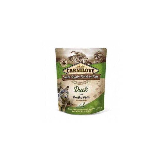 Carnilove kons. šunims Pate Duck with Timothy Grass  300g