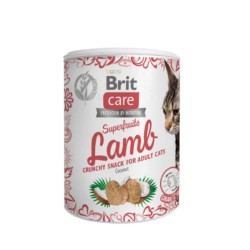 Brit Care Cat Superfruits Lamb skanėstai katėms su ėriena ir kokosais 100g