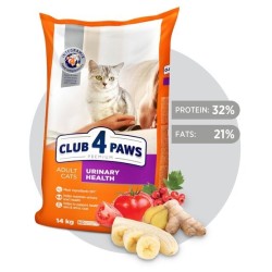 CLUB 4 PAWS Premium pilnavertis sausas maistas suaugusioms katėms šlapimo sistemos sveikatai „URINARY“  5 kg, 14 kg
